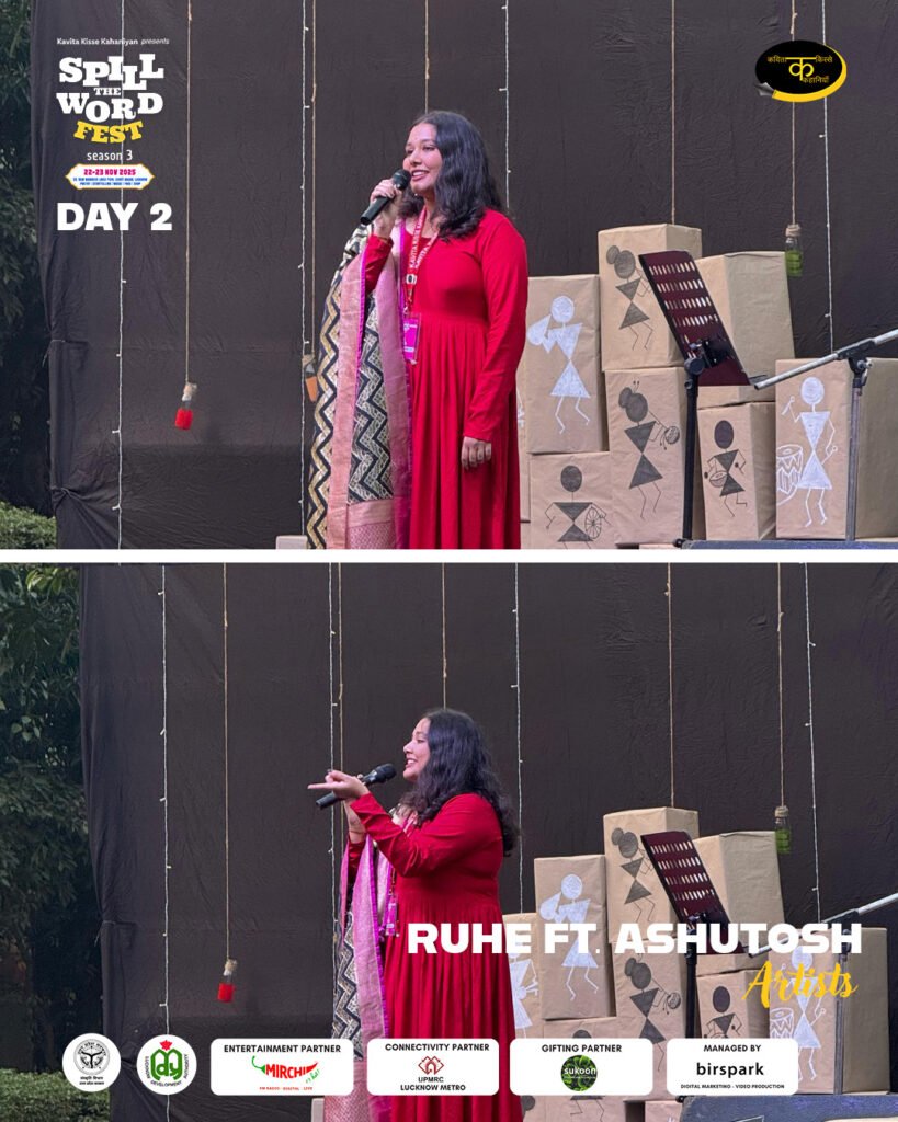 MEERA BAI – A Musical Theatrical Curation

This wasn’t just a performance—it was an experience you felt.
A gentle walk into devotion and surrender.

Narrated by Harsh Vardhan and Shreya, with dance by Priyam, and music by Aakarsh Singh and Tridip Upadhyay, the act blended movement, voice, and melody in a way that left the audience quiet for a few extra seconds after the lights dimmed.